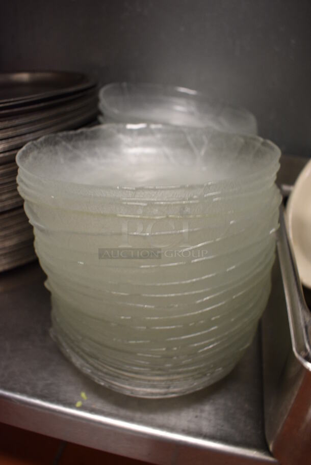 10 Glass Salad Plates. 8x8x1.5. 10 Times Your Bid! - Image 2 of 3