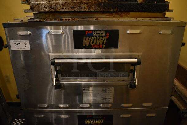 2 FANTASTIC! Middleby Marshall Model PS636G STD Stainless Steel Commercial Gas Powered Pizza Conveyor Ovens on Commercial Casters. This Unit Was Only Used For TWO SEASONS!! This Unit Will Be Professionally Uninstalled. 64x42x55.5. 2 Times Your Bid! Tested and Working! - Image 2 of 12