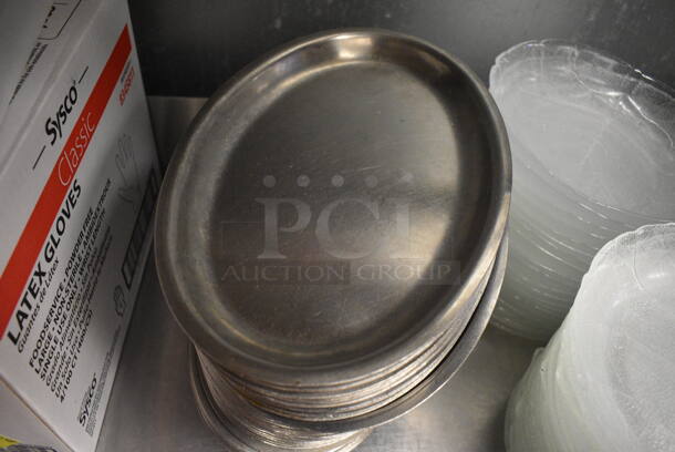 30 Metal Oval Plates. 12x8x1. 30 Times Your Bid! - Image 3 of 3