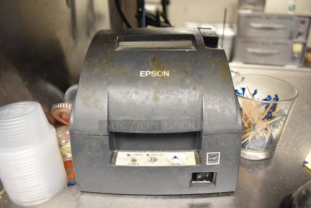 Epson Model M188B Countertop Receipt Printer. 6.5x9.5x5.5