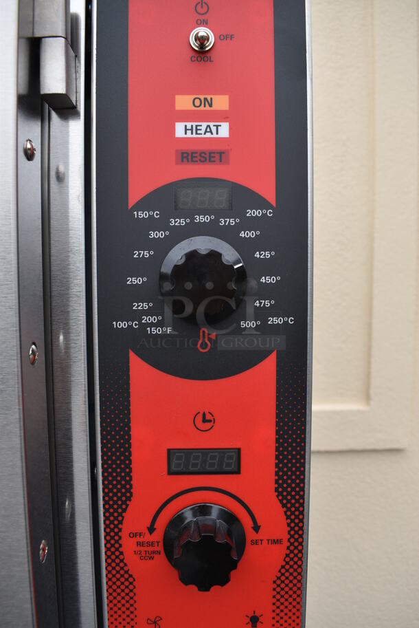 2 GORGEOUS! BRAND NEW SCRATCH AND DENT! Vulcan Model VC5GD-11D1 ENERGY STAR Stainless Steel Commercial Gas Powered Full Size Convection Oven w/ View Through Doors, Metal Oven Racks and Thermostatic Controls. Comes w/ Stack Kit and Legs! 40x32x61. 2 Times Your Bid! - Image 3 of 12