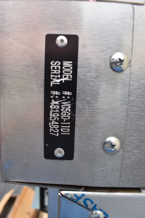 2 GORGEOUS! BRAND NEW SCRATCH AND DENT! Vulcan Model VC5GD-11D1 ENERGY STAR Stainless Steel Commercial Gas Powered Full Size Convection Oven w/ View Through Doors, Metal Oven Racks and Thermostatic Controls. Comes w/ Stack Kit and Legs! 40x32x61. 2 Times Your Bid! - Image 9 of 12