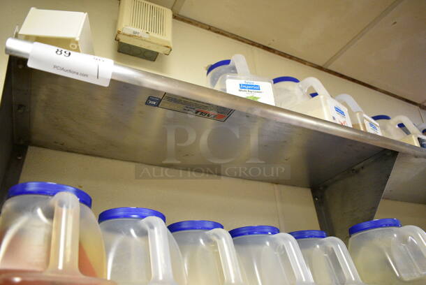 Stainless Steel Wall Mount Shelf. Does Not Include Contents. BUYER MUST REMOVE. 60x12x13 - Image 2 of 3