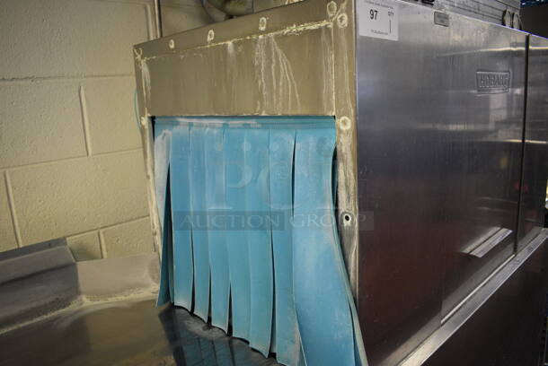 WONDERFUL! Hobart Model C44A Stainless Steel Commercial Conveyor Dishwasher. Goes GREAT w/ Items 96 and 98! 208 Volts, 3 Phase. This Unit Will Be Professionally Uninstalled. 45x27x66. Tested and Working! - Image 4 of 7
