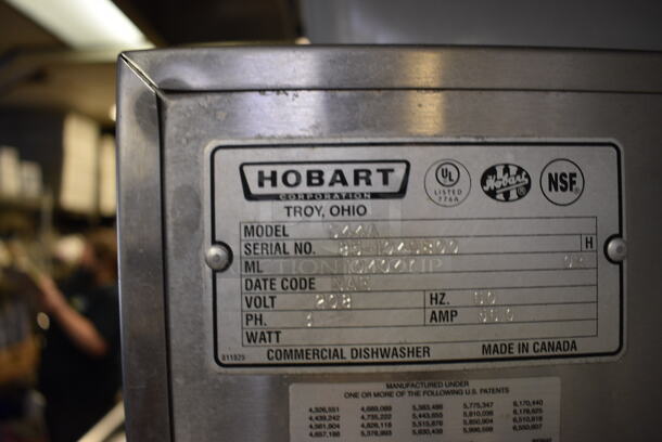 WONDERFUL! Hobart Model C44A Stainless Steel Commercial Conveyor Dishwasher. Goes GREAT w/ Items 96 and 98! 208 Volts, 3 Phase. This Unit Will Be Professionally Uninstalled. 45x27x66. Tested and Working! - Image 6 of 7