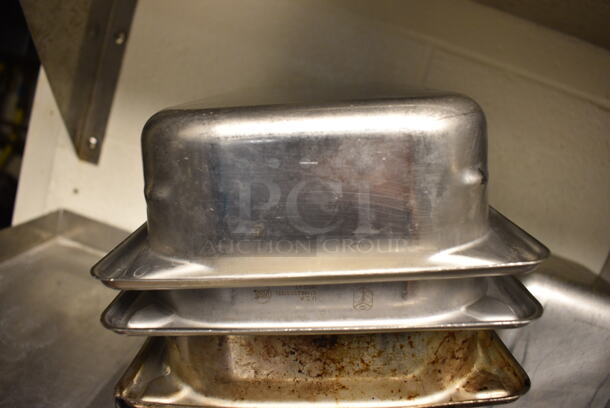 2 Stainless Steel 1/3 Size Drop In Bins. 1/3x2 2 Times Your Bid!