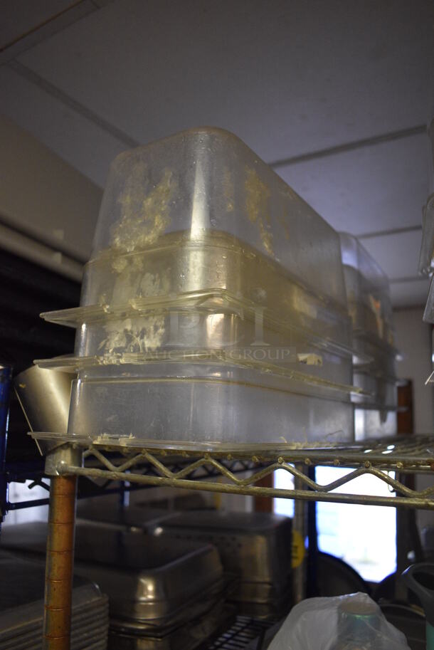 7 Poly Clear 1/3 Size Drop In Bins. 1/3x6. 7 Times Your Bid! - Image 2 of 2
