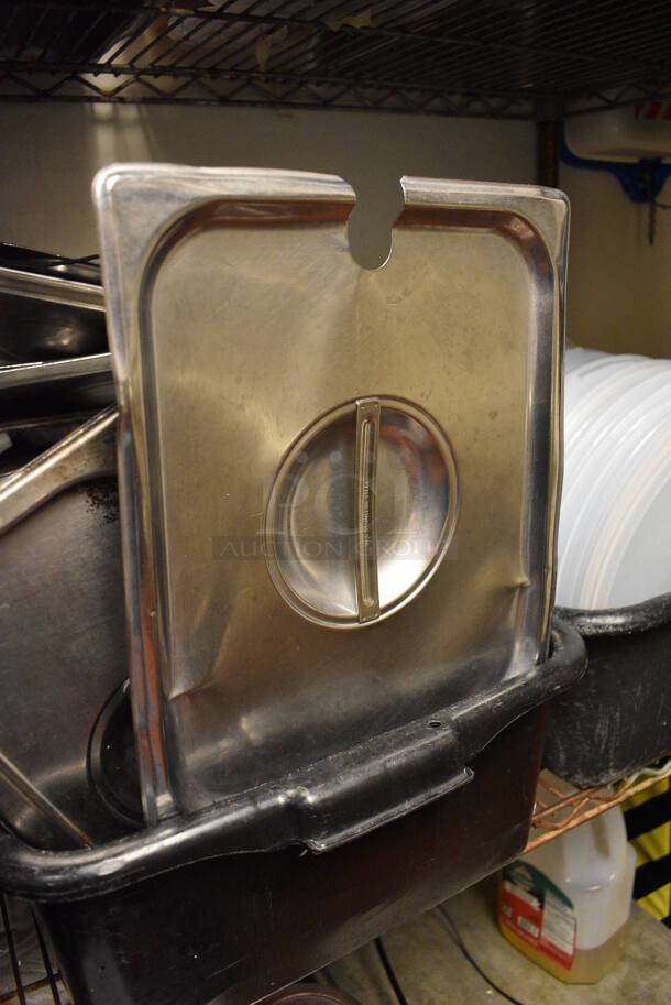 10 Stainless Steel 1/2 Size Drop In Bin Lids. 10 Times Your Bid! - Image 2 of 2