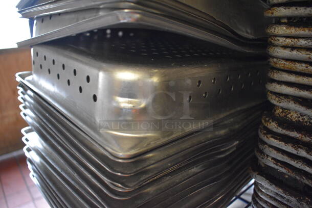 15 Stainless Steel Perforated 1/2 Size Drop In Bins. 1/2x2. 15 Times Your Bid! - Image 2 of 2