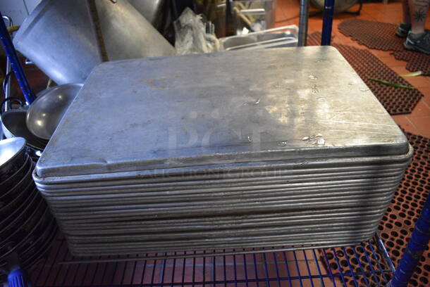 20 Metal Full Size Baking Pans. 18x26x1. 20 Times Your Bid!