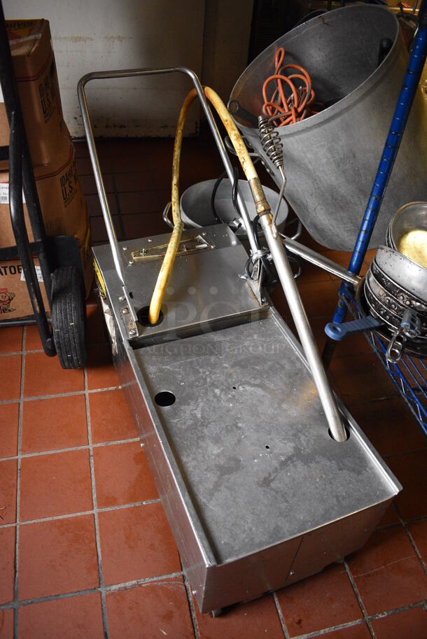 Stainless Steel Commercial Portable Oil Filtration System on Commercial Casters. 13x30x25 - Image 2 of 5
