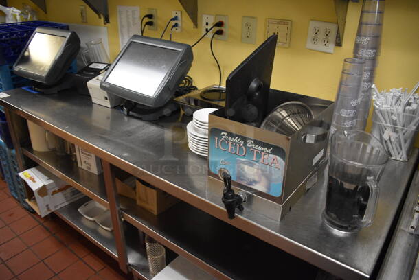 Stainless Steel Commercial Table w/ 2 Stainless Steel Undershelves. Does Not Include Contents. 78x30x36 - Image 4 of 4