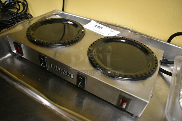 Bunn Model WX-2 Stainless Steel Commercial Countertop 2 Burner Coffee Pot Warmer. 120 Volts, 1 Phase. 14x7x2.5 - Image 2 of 3