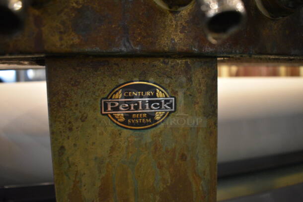 Perlick Metal Commercial 10 Tap Beer Tower w/ Drip Tray. This Unit Will Be Professionally Uninstalled. 33x9x26 - Image 6 of 6