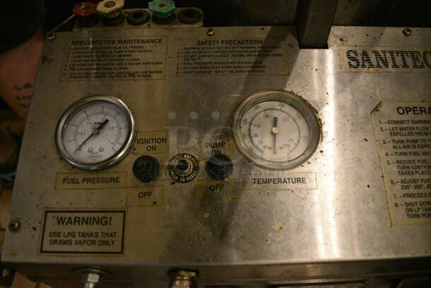 Sanitech Mark III Metal Commercial Propane Gas Powered Pressure and Steam Washer. 25x27x40 - Image 6 of 7
