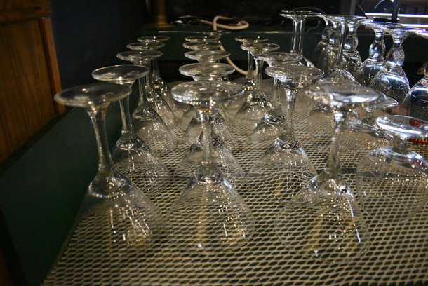 16 Martini Glasses. 4.5x4.5x6.5. 16 Times Your Bid!