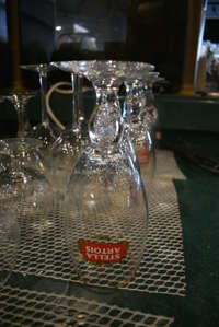 6 Stella Artois Beer Glasses. 3.5x3.5x8. 6 Times Your Bid!