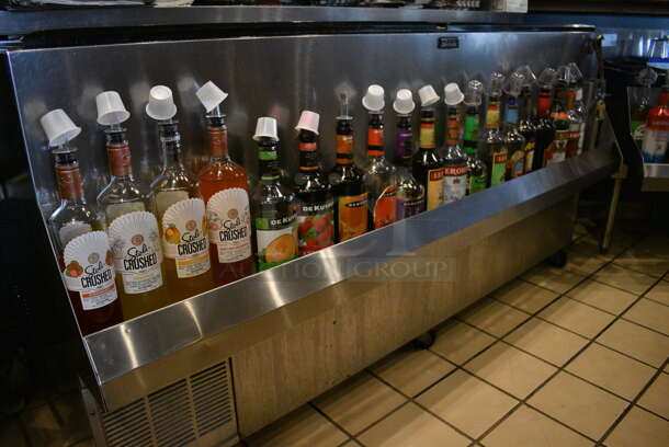 SWEET! Perlick Model BC72AS-LL Stainless Steel Commercial Back Bar Bottle Cooler w/ 2 Sliding Lids and Speedwell on Commercial Casters. Does Not Include Contents. 115 Volts, 1 Phase. 72x30x38. Tested and Working! - Image 3 of 6
