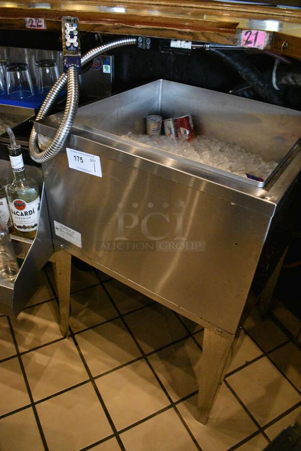 IMI Cornelius Model 2123 IT 9CR Stainless Steel Commercial Ice Bin w/ Wunderbar Soda Gun. This Unit Will Be Professionally Uninstalled. 23x21x34 - Image 3 of 5
