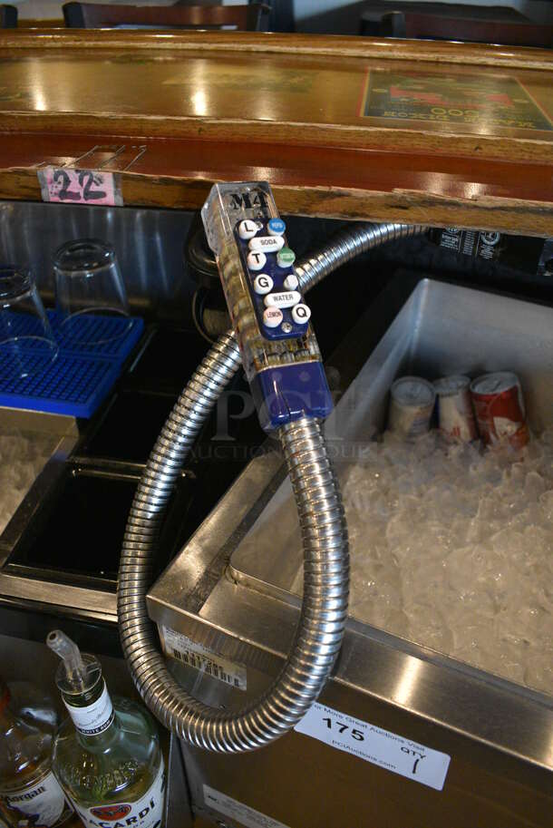 IMI Cornelius Model 2123 IT 9CR Stainless Steel Commercial Ice Bin w/ Wunderbar Soda Gun. This Unit Will Be Professionally Uninstalled. 23x21x34 - Image 4 of 5