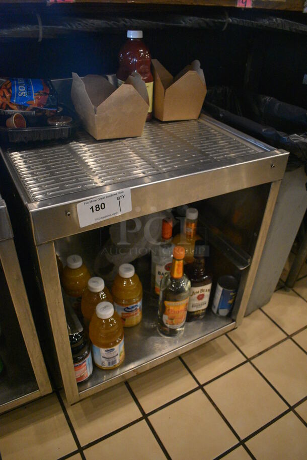 Stainless Steel Commercial Drainboard w/ Metal Undershelf. Does Not Include Contents. 23x22.5x32 - Image 3 of 4
