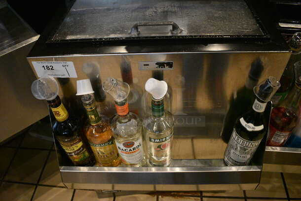 SWEET! Perlick Stainless Steel Commercial Back Bar Bottle Cooler w/ Sliding Lid and Speedwell. Does Not Include Contents. 115 Volts, 1 Phase. 24x30x34. Tested and Working!
 - Image 4 of 7