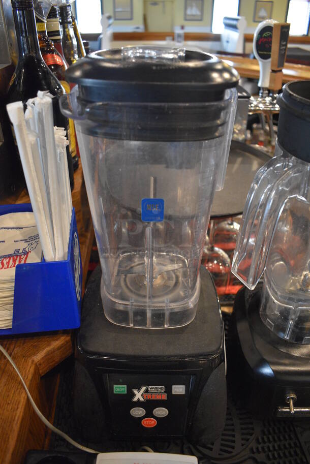 Waring Xtreme Metal Commercial Countertop Blender w/ Pitcher. 120  Volts, 1 Phase. 8.5x8.5x18. Tested and Working!