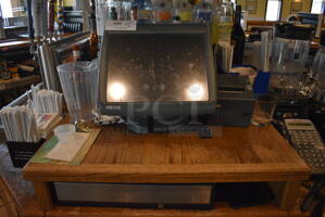 Micros 15" POS Monitor, Epson Model M129H Receipt Printer and Cash Drawer. 