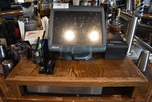 Micros 15" POS Monitor, Epson Model M129B Receipt Printer and Cash Drawer. 