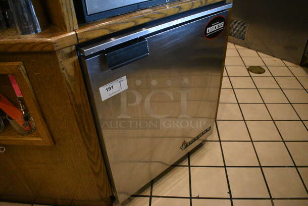 NICE! 2008 Victory Model UR-27-SST Stainless Steel Commercial Single Door Undercounter Cooler on Commercial Casters. Does Not Include Contents. 115 Volts, 1 Phase. 27x30x34. Tested and Working! - Image 3 of 5