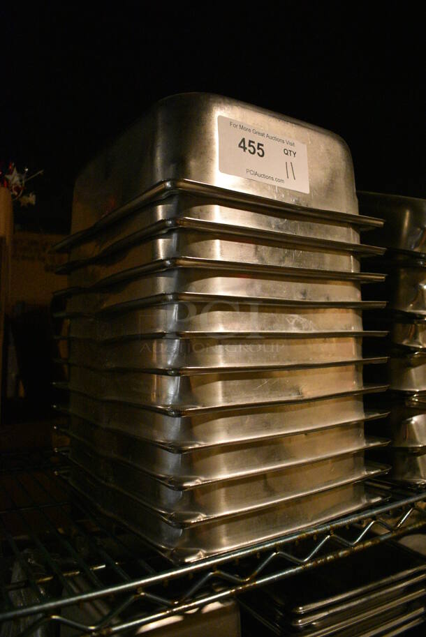 11 Stainless Steel 1/2 Size Drop In Bins. 1/2x4. 11 Times Your Bid! - Image 2 of 2