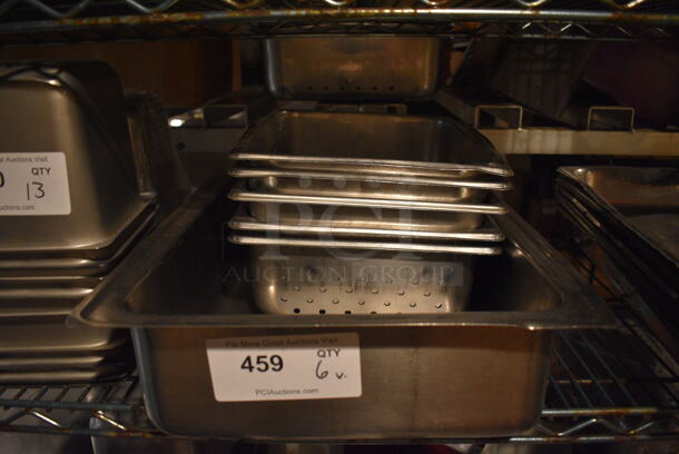 6 Stainless Steel Various Sized Drop In Bins. 6 Times Your Bid!