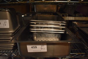 6 Stainless Steel Various Sized Drop In Bins. 6 Times Your Bid!