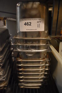 11 Stainless Steel 1/3 Size Drop In Bins. 1/3x6. 11 Times Your Bid!