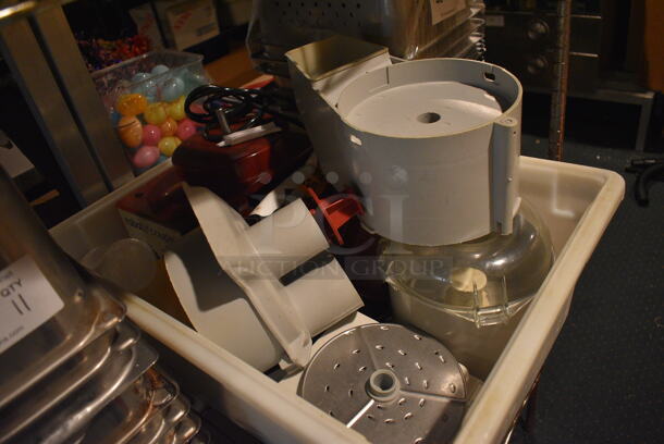 Robot Coupe Model R2 Metal Commercial Countertop Food Processor w/ Bowl, Continuous Feed Head, Shredding Blade, S Blade. - Image 2 of 6