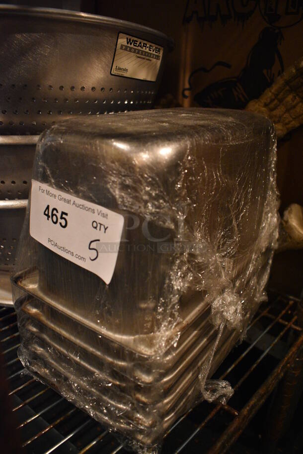 5 Stainless Steel 1/3 Size Drop In Bins. 1/3x6. 5 Times Your Bid! - Image 2 of 2