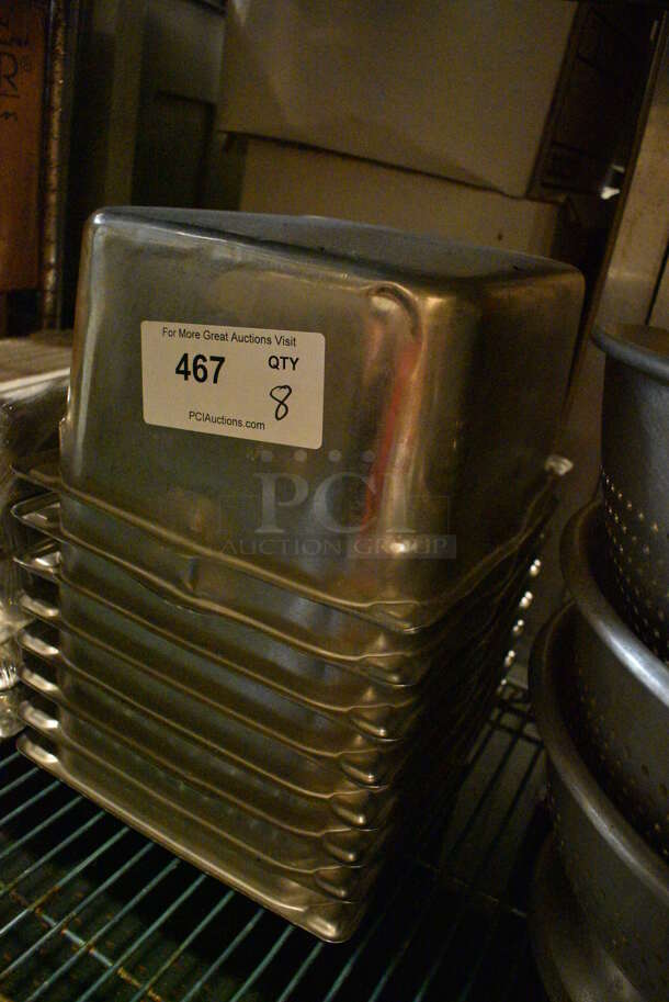 8 Stainless Steel 1/2 Size Drop In Bins. 1/2x6. 8 Times Your Bid! - Image 2 of 2
