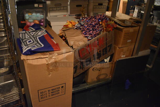 ALL ONE MONEY! Lot of 2 Shelves Worth of Various Items Including Decorations! Does Not Include Metro Shelving Unit. - Image 3 of 4