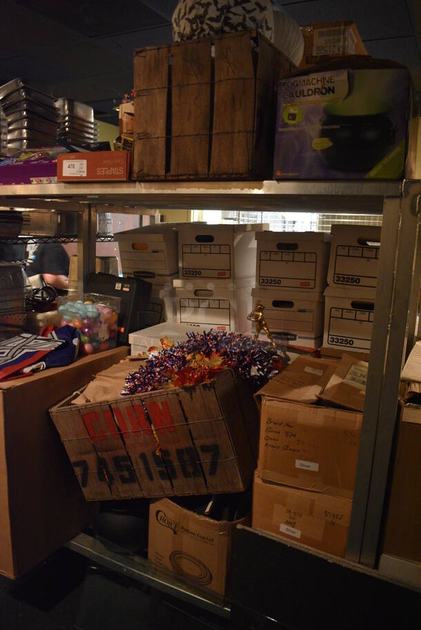 ALL ONE MONEY! Lot of 2 Shelves Worth of Various Items Including Decorations! Does Not Include Metro Shelving Unit. - Image 4 of 4