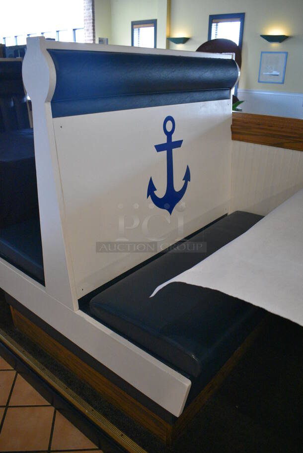 ALL ONE MONEY! Lot of 2 Single Sided Booths, 3 Double Sided Booths and 4 Wall Mount Tables! BUYER MUST REMOVE. 48x24x49, 42.5x44x49, 48x29x30 - Image 11 of 12