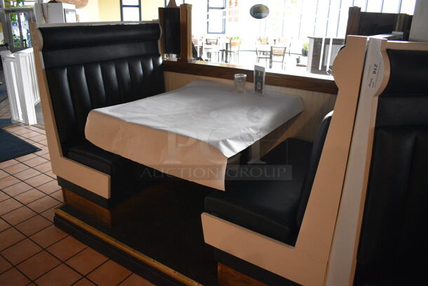 ALL ONE MONEY! Lot of 2 Single Sided Booths and Wall Mount Table! BUYER MUST REMOVE. 48x24x49, 48x29x30 - Image 3 of 8