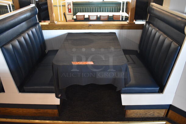 ALL ONE MONEY! Lot of 2 Single Sided Booths, 3 Double Sided Booths and 4 Wall Mount Tables! BUYER MUST REMOVE. 48x24x49, 42.5x44x49, 48x29x30 - Image 2 of 12