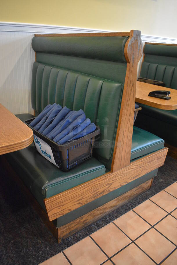 ALL ONE MONEY! Lot of 2 Single Sided Booths, 1 Double Sided Booth and 2 Wall Mount Tables! BUYER MUST REMOVE. 48x24x49, 48x44x49, 48x27x30 - Image 3 of 6
