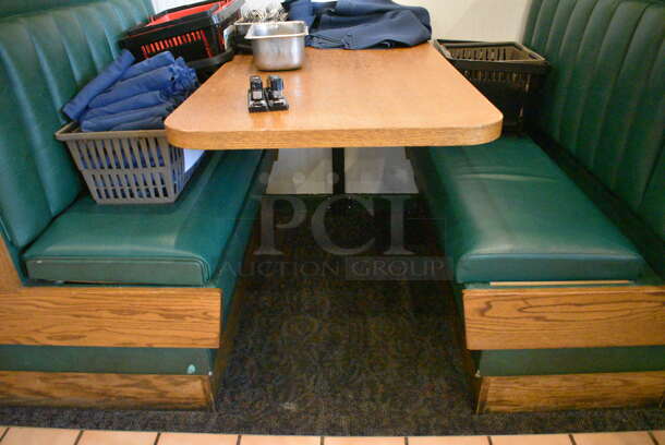 ALL ONE MONEY! Lot of 2 Single Sided Booths, 1 Double Sided Booth and 2 Wall Mount Tables! BUYER MUST REMOVE. 48x24x49, 48x44x49, 48x27x30 - Image 6 of 6