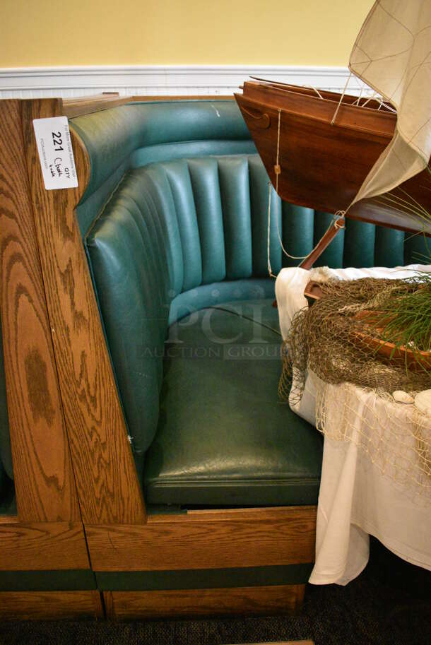 ALL ONE MONEY! Lot of C Shaped Booth and Wall Mount Table! BUYER MUST REMOVE. 96x96x49, 52x46x30 - Image 2 of 4