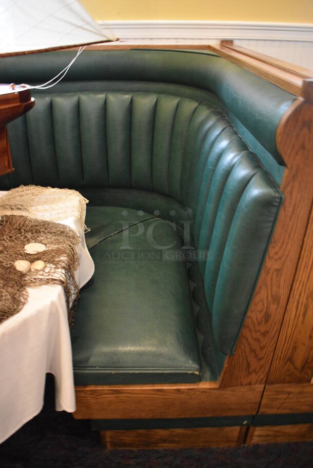 ALL ONE MONEY! Lot of C Shaped Booth and Wall Mount Table! BUYER MUST REMOVE. 96x96x49, 52x46x30 - Image 3 of 4