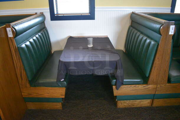 ALL ONE MONEY! Lot of 2 Single Sided Booths and Wall Mount Table! BUYER MUST REMOVE. 48x24x49, 48x30x30