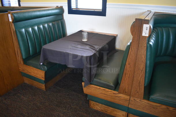 ALL ONE MONEY! Lot of 2 Single Sided Booths and Wall Mount Table! BUYER MUST REMOVE. 48x24x49, 48x30x30 - Image 2 of 5