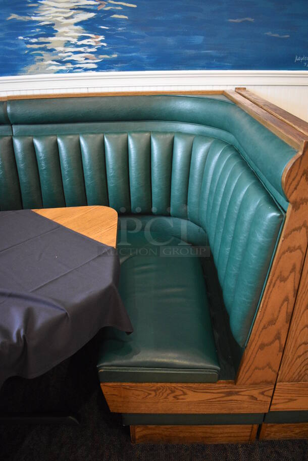 ALL ONE MONEY! Lot of C Shaped Booth and Wall Mount Table! BUYER MUST REMOVE. 96x96x49, 52x46x30 - Image 2 of 7