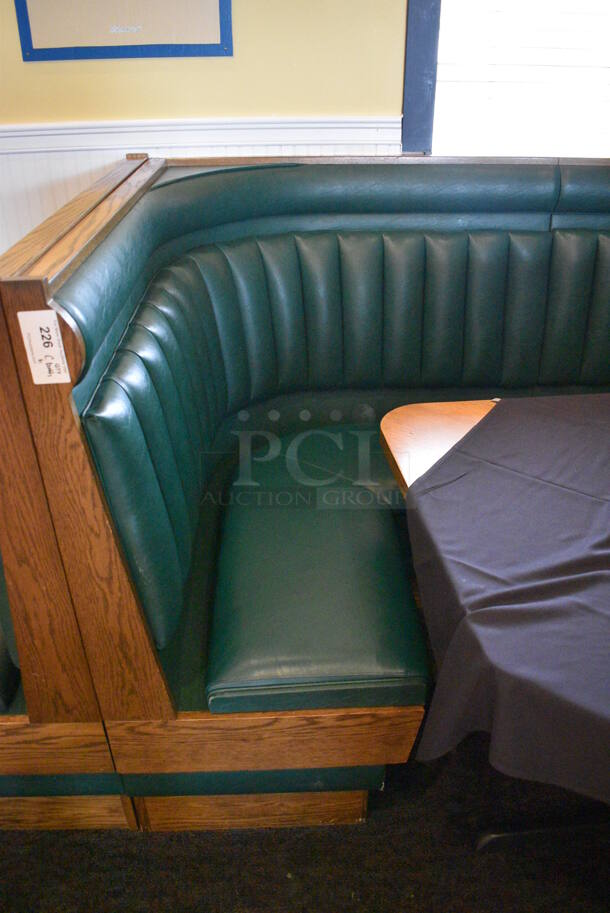 ALL ONE MONEY! Lot of C Shaped Booth and Wall Mount Table! BUYER MUST REMOVE. 96x96x49, 52x46x30 - Image 4 of 7